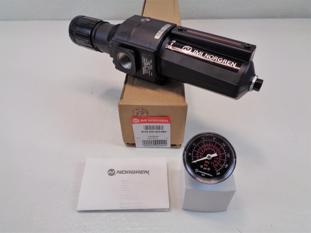 IMI Norgren Excelon Filter Regulator B74G-4AK-AD3-RMG